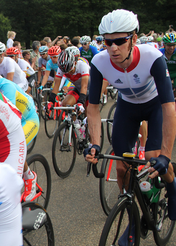 Wiggo in the Olympic Road Race Wiggo in the Olympic Road Race